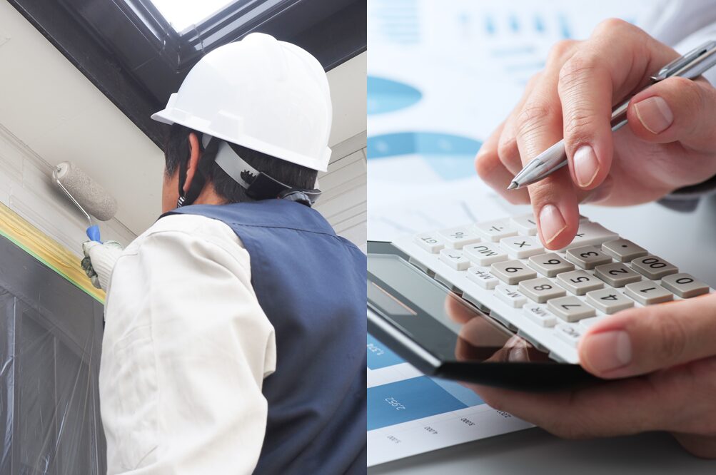 新規外壁塗装 業者 利益率 イメージ