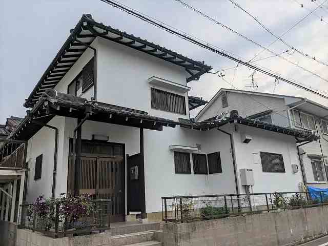 尾張旭市　住友林業　和風住宅　外壁塗装　施工例の写真