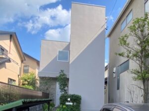 長久手市　モダン住宅　外壁塗装　施工例
