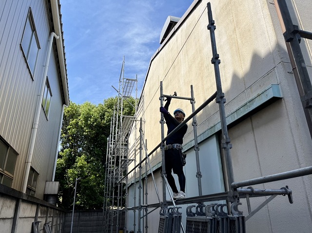 名古屋市緑区　外壁塗装　足場工事③　イメージ"