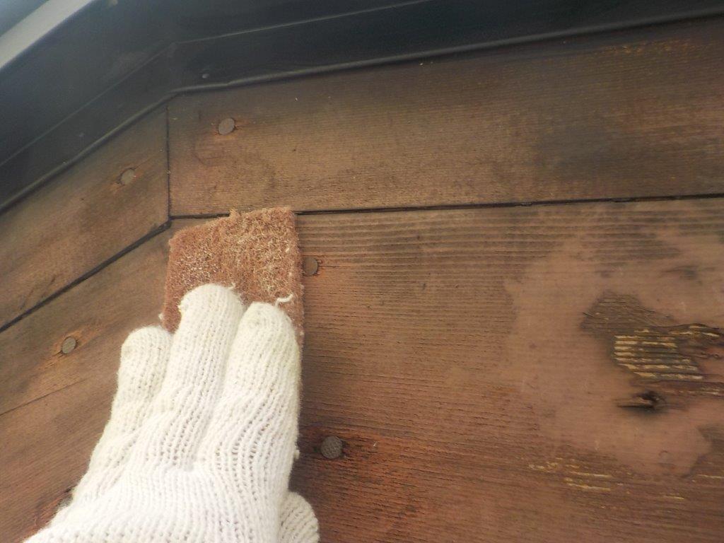 瀬戸市　和風住宅　破風ケレン作業　イメージ"