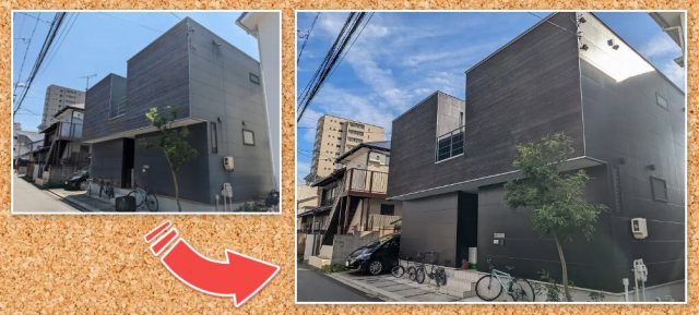 黒い外壁塗装　スタイリッシュモダン住宅施工例　イメージ