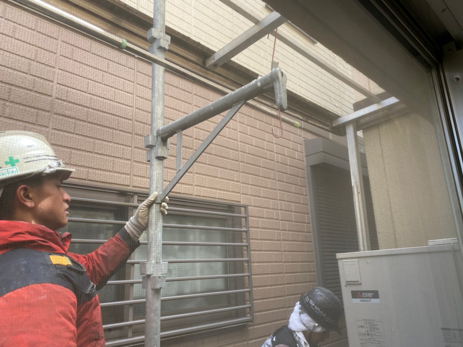 名古屋市北区　外壁塗装足場工事3　イメージ