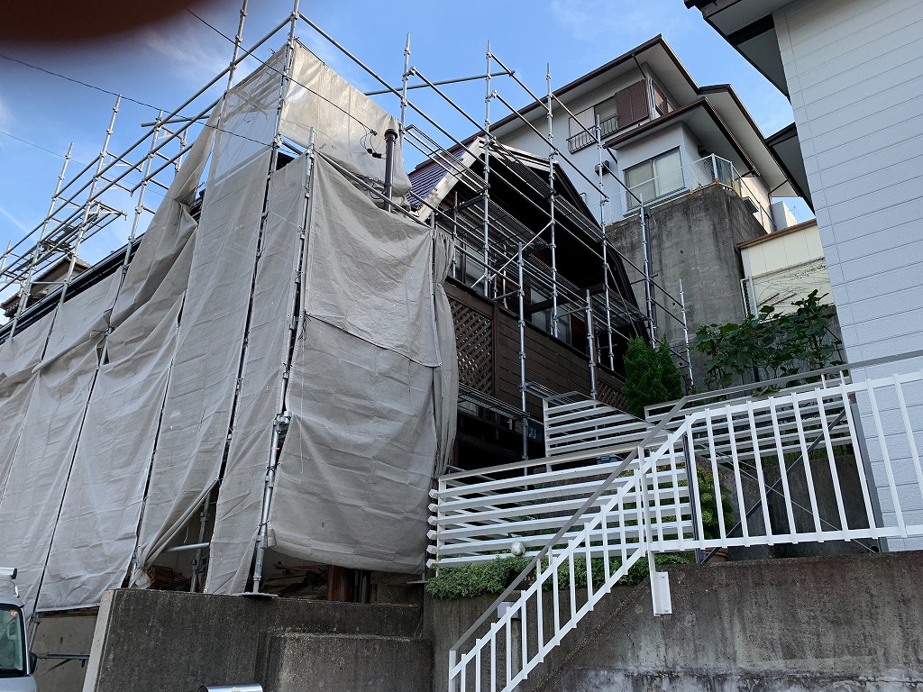 天白区　ログハウス外壁塗装完成　イメージ