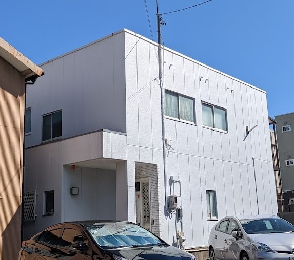 千種区外壁ALC(パワーボード)シリコン塗装の施工前