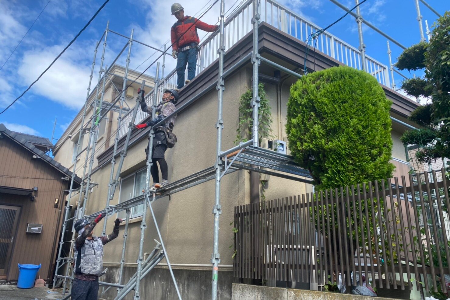 外壁塗装における足場の必要性とは？　イメージ