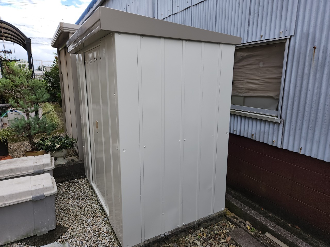 東郷町　物置　外壁塗装　施工例