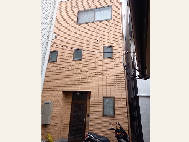 名古屋市熱田区　ALC3階建て住宅　外壁塗装　施工例の写真