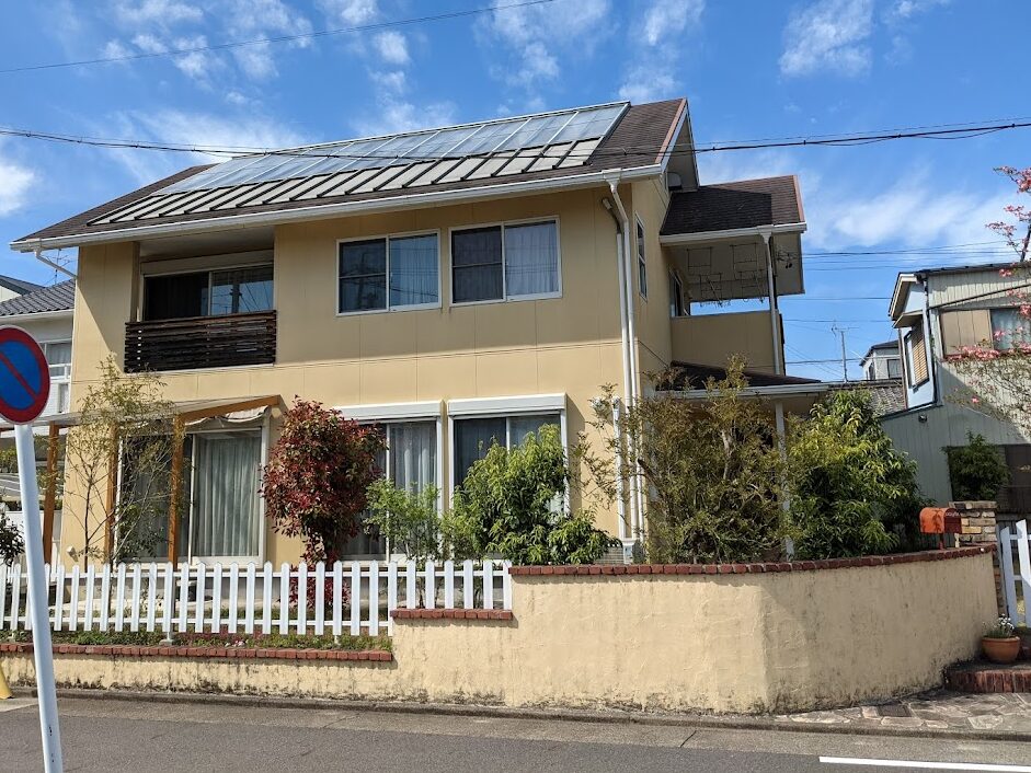 南欧風住宅 外壁塗装 施工例