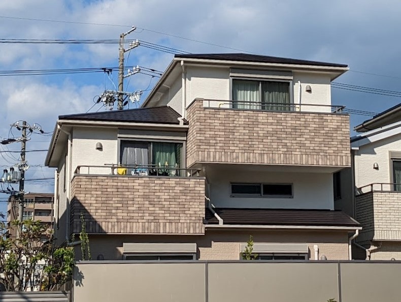 尾張旭　ナチュラルモダン住宅外壁塗装　施工後