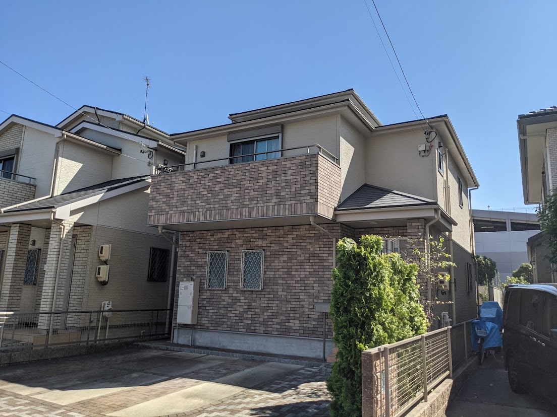 尾張旭市　ナチュラルモダン住宅　外壁塗装　施工前　イメージ