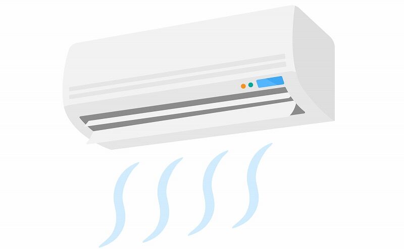 外壁塗装　養生中の注意点　エアコンを使用できない　イメージ