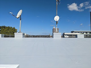 名古屋市北区 賃貸マンション 屋上防水工事 施工後
