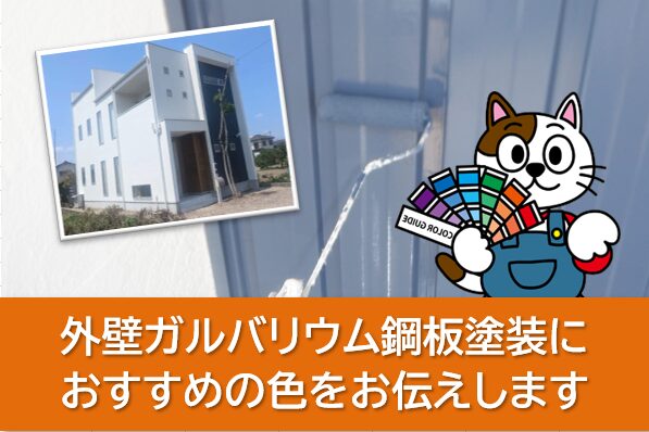 外壁ガルバリウム鋼板塗装におすすめの色をお伝えします イメージ
