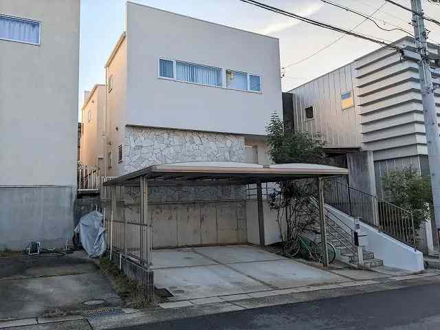 名古屋市天白区シンプルモダン住宅　外壁塗装施工例の写真