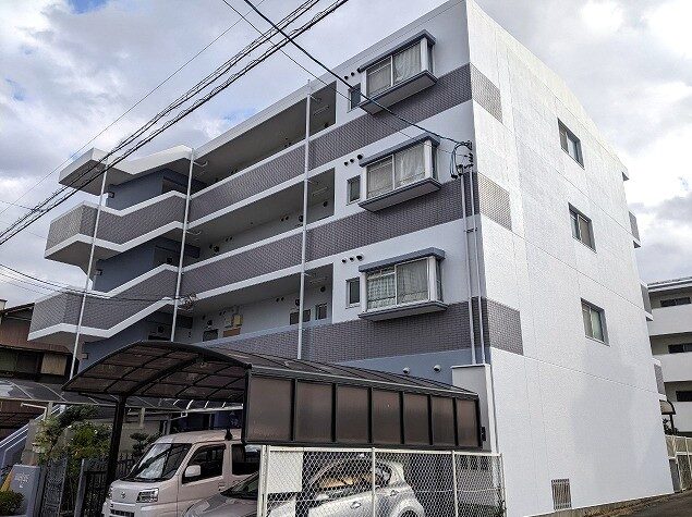 名古屋市北区　賃貸マンション　外壁塗装　施工例の写真