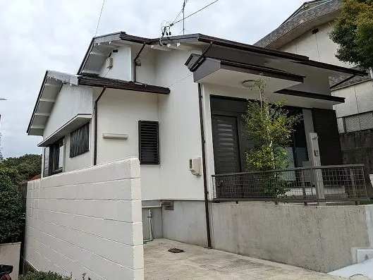 名古屋市千種区　和風住宅　外壁塗装　施工例の写真