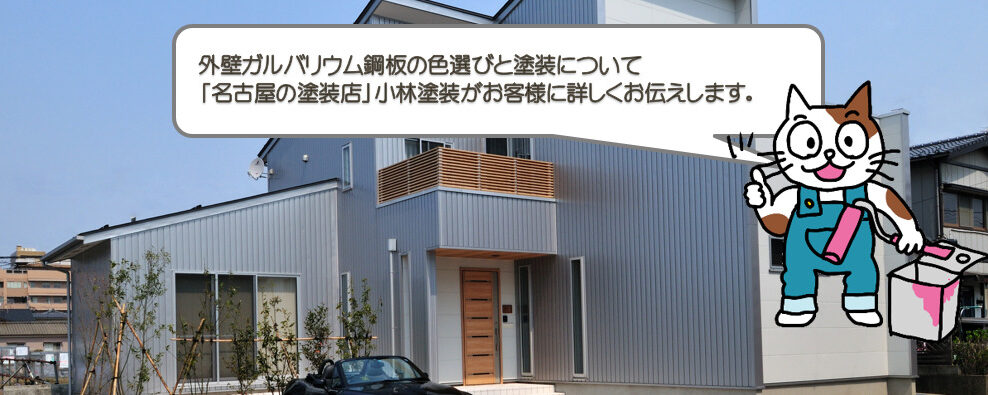 外壁ガルバリウム鋼板の色選びと塗装について