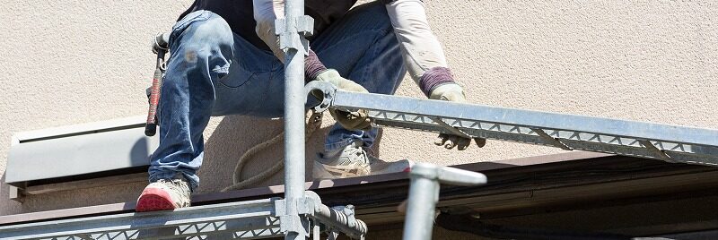 外壁塗装のDIYで足場はどうするの？　イメージ