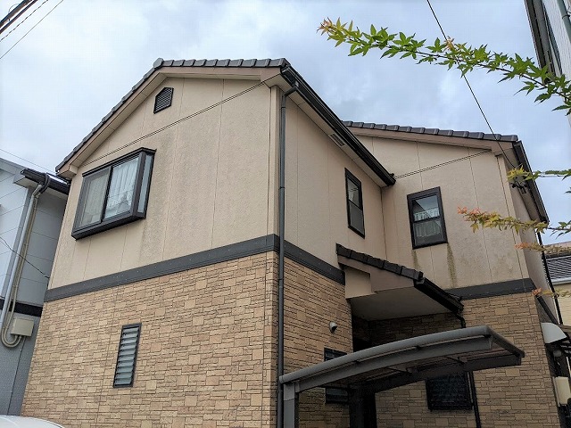 名古屋市西区 サンヨーハウジング ダブルトーン外壁塗装 施工前 イメージ