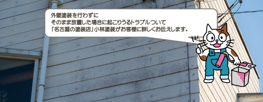 外壁塗装を行わずにそのまま放置した場合に起こりうるトラブル