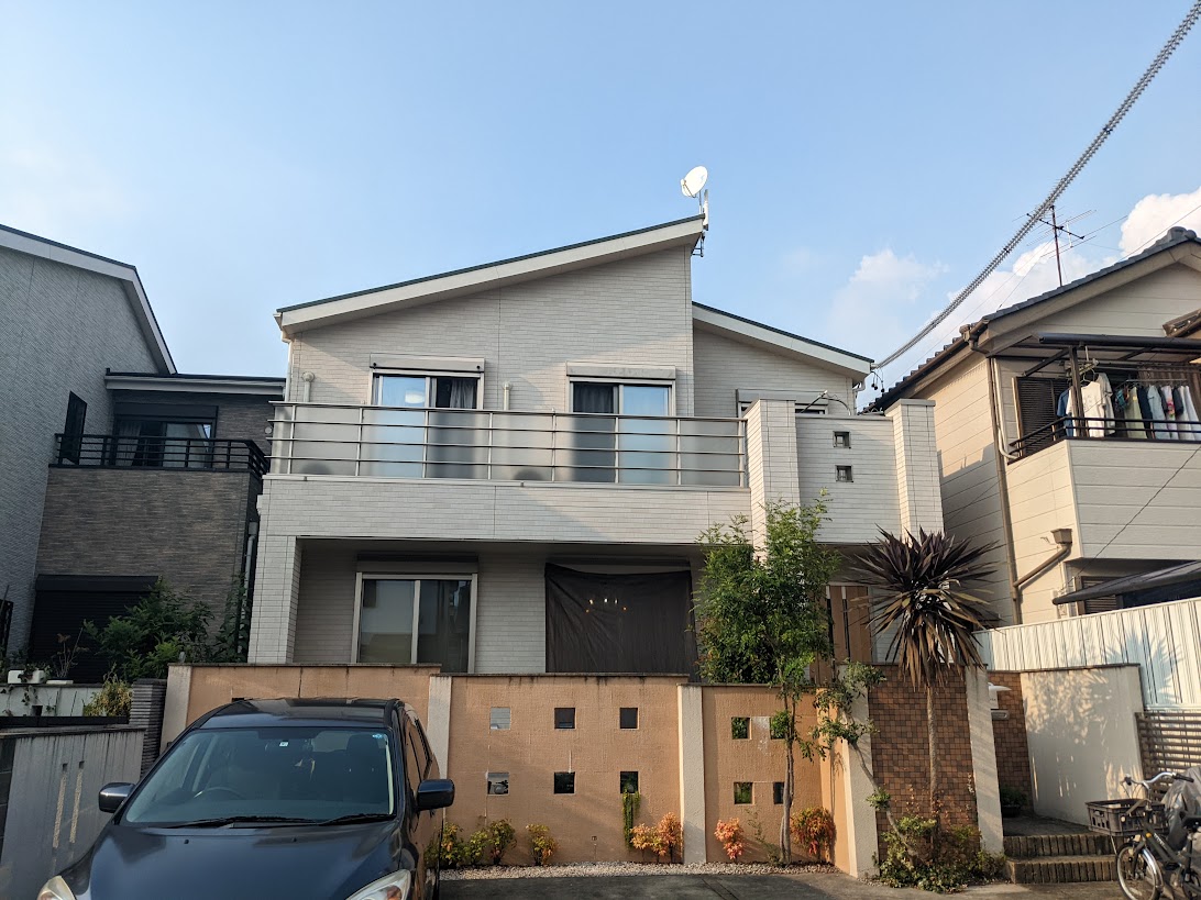 守山区ナチュラルモダン住宅 外壁塗装 施工前 イメージ