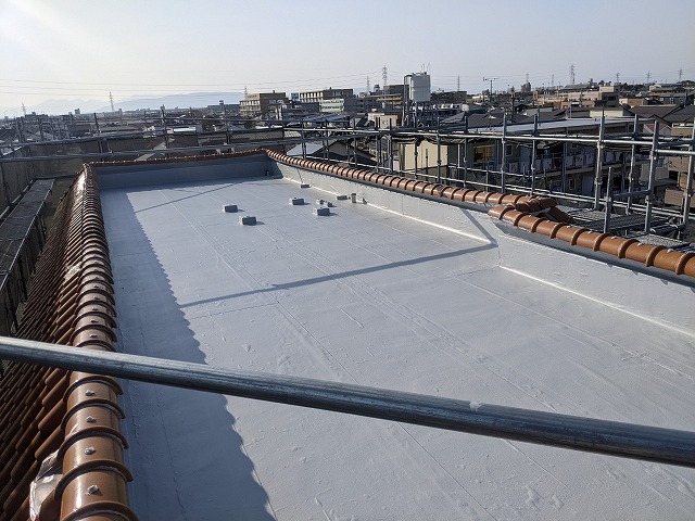 中川区　屋上防水塗装　完成　イメージ