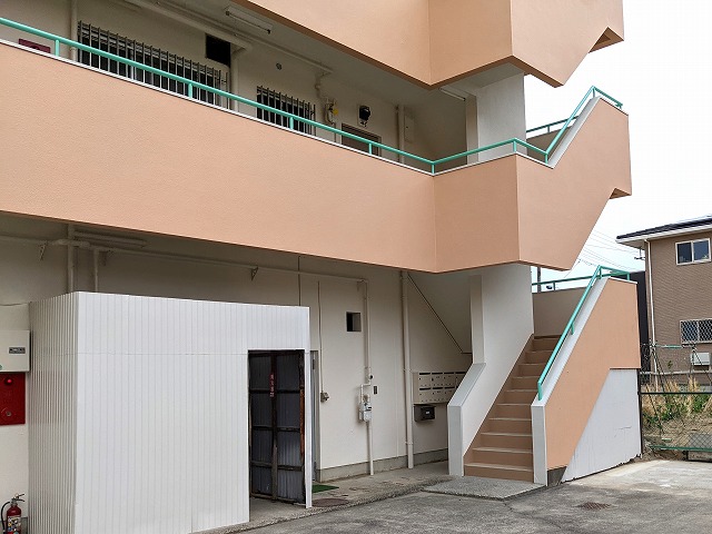 中川区　賃貸マンション　外壁塗装北面　完成　イメージ