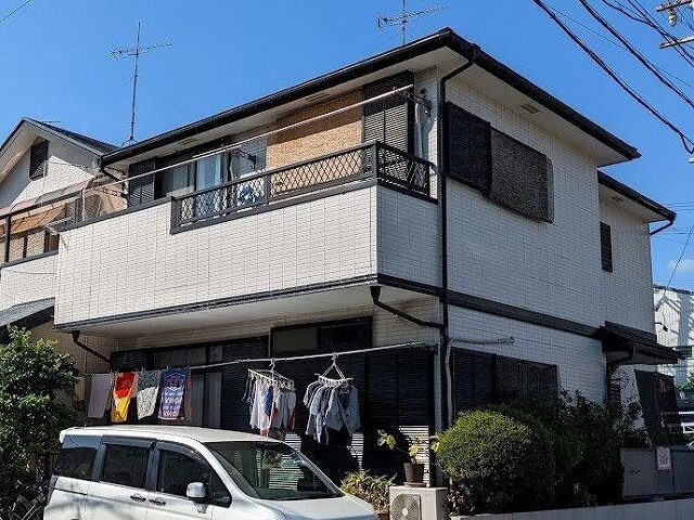 中川区 和モダン住宅 ダブルトーン外壁塗装 施工前 イメージ