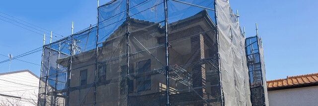 一般的な外壁塗装の足場工事について知っておくべきこと　イメージ