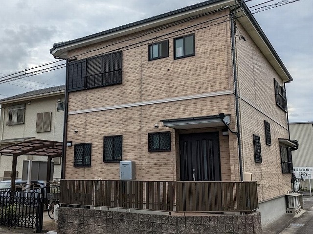 名古屋市緑区 和モダン住宅 ダブルトーン外壁塗装 施工前 イメージ