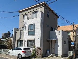 名古屋市東区　３階建住宅　ダブルトーン外壁塗装　施工例