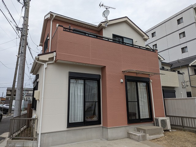守山区 シンプルモダン住宅 ALC外壁塗装 施工例 完成1 イメージ