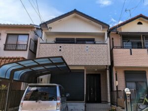 名古屋市北区　洋風住宅　ダブルトーン外壁塗装　施工例