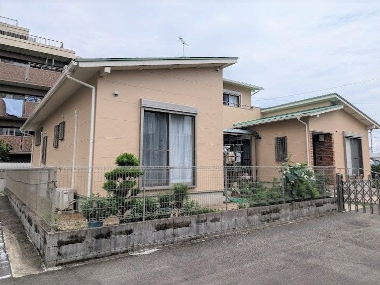 日進市　ナチュラルモダン住宅　外壁塗装　施工例の写真