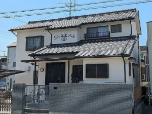名古屋市中村区　洋風モダン住宅　外壁塗装　施工例