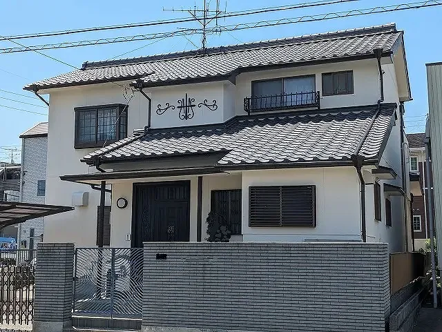 名古屋市中村区　洋風モダン住宅　外壁塗装　施工例の写真