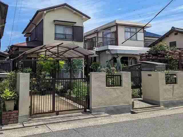 名古屋市天白区　和風モダン住宅　外壁塗装　施工例の写真