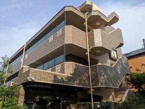 名古屋市名東区　スタイリッシュな賃貸マンション　外壁塗装　施工例