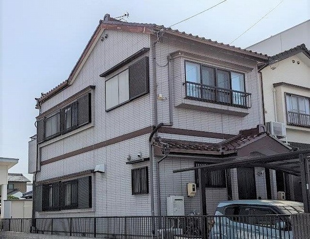名古屋市西区 和モダン住宅 外壁塗装 施工前 イメージ