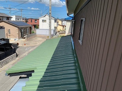 あま市　パナソニック　U瓦屋根塗装　施工後　イメージ