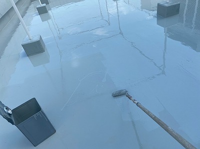 可児市 クリニック 屋上防水塗装 施工例 イメージ