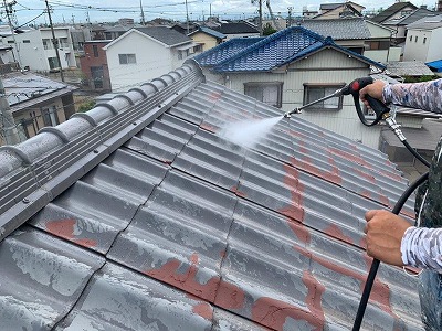 あま市　パナソニック　U瓦屋根塗装　施工例　イメージ
