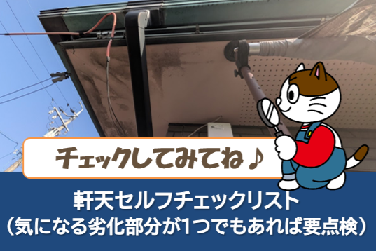 軒天セルフチェックリスト イメージ