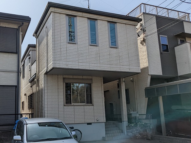 名古屋市港区 へーベルハウス モダン住宅外壁塗装 施工前 イメージ