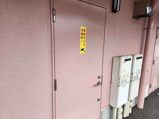 名古屋市北区 老人ホーム 外壁塗装 施工例 パイプシャフト塗装完成 イメージ