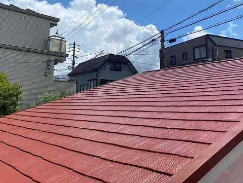 名古屋市西区 ガレージ 屋根塗装 施工例