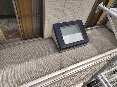 名古屋市港区 ベランダ防水塗装前 イメージ
