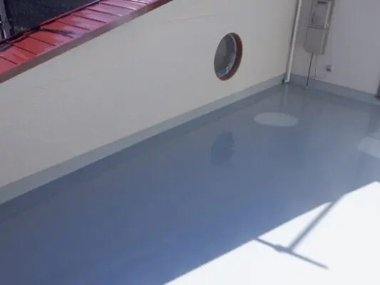 西尾市　ベランダ　屋上防水ウレタン塗装　施工例