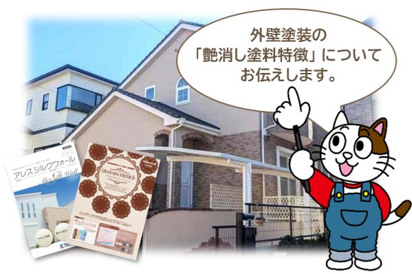 外壁塗装の艶消しがおすすめなケース　イメージ
